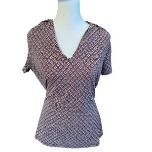 Comma, Geometric Patterned Women's Top